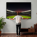Yankee Stadium Night Game Triple Canvas, Yankee Stadium