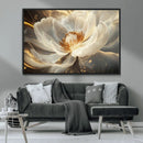 Gold Floral Wall Art Canvas Print, Framed Modern Flower Art by MyGreatCanvas | Canvas Wall Art Prints | Photo Prints & Wall Decor