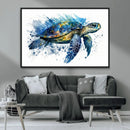 Turtle Wall Art Canvas Print, Framed Watercolor Turtle Art by MyGreatCanvas | Canvas Wall Art Prints | Photo Prints & Wall Decor