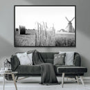 Vintage Farmhouse Black and White Triptych Wall Art – Giclee