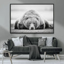 Resting Grizzly Bear Wall Art Canvas Print – Majestic Lazy by MyGreatCanvas | Canvas Wall Art Prints | Photo Prints & Wall Decor