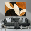 Geometric Abstract Wall Art Canvas Print, Mid Century Modern