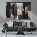 Minimalist Wabi Sabi Abstract Geometric Wall Art Canvas