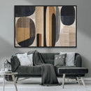 Wabi Sabi Canvas Print - Geometric Abstract Wall Art Canvas