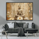 Buddha Wall Art Canvas Print, Buddha Meditation Room Decor,