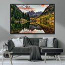 Maroon Bells Wall Art - Scenic Canvas Print of Maroon Bells