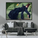 Decadent Girl by Ramon Casas Wall Art Canvas Print, Framed