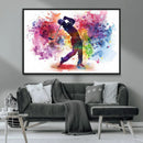 Colorful Golfer Swing Wall Art Canvas Print - Ready to Hang, by MyGreatCanvas | Canvas Wall Art Prints | Photo Prints & Wall Decor