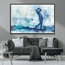 Golf Swing Wall Art Canvas Print - Sports-Inspired