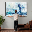 Golf Swing Wall Art Canvas Print - Sports-Inspired