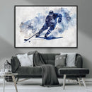 Hockey Player Wall Art Canvas Print - Sports-Inspired