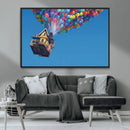 Carl Fredricksen, Up Movie Wall Art, Balloons Wall Art, Air