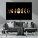 Phases of the Moon Wall Art | Canvas Print for Modern Wall by MyGreatCanvas | Canvas Wall Art Prints | Photo Prints & Wall Decor