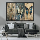Butterfly Wall Art Trio | Vintage Butterfly Canvas Print | by MyGreatCanvas | Canvas Wall Art Prints | Photo Prints & Wall Decor