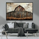 Rustic Barn Wall Art | Farmhouse Wall Decor Canvas Print |