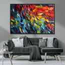Vibrant Abstract Leaf Wall Art Canvas Print | Bold Colorful by MyGreatCanvas | Canvas Wall Art Prints | Photo Prints & Wall Decor