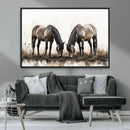 Chines Ink Style Horses Wall Art Canvas Print by MyGreatCanvas | Canvas Wall Art Prints | Photo Prints & Wall Decor
