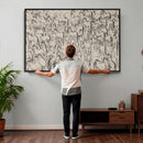 Abstract Horse Sketch Wall Art | Ready to Hang and Framed |