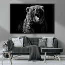 Bear Canvas Print | Wildlife Wall Art for Cabin Decor |