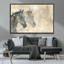 Abstract Horse Canvas Print | Modern Farmhouse Wall Art |