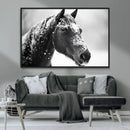 Horse Canvas Print - Winter Horse Snow Wall Art Canvas Print