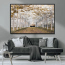 Forest Grove Wall Art | Serene Pathway Canvas Print | Ready