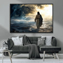 Jesus Walking Water Wall Art – Inspirational Christian