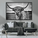 Scottish Highland Cow Canvas Wall Art Farmhouse Decor, by MyGreatCanvas | Canvas Wall Art Prints | Photo Prints & Wall Decor