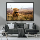 Scottish Highland Cow Wall Art Canvas Print | Ready to Hang by MyGreatCanvas | Canvas Wall Art Prints | Photo Prints & Wall Decor