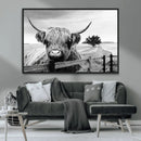 Scottish Highland Cow Wall Art | Rustic Farmhouse Décor |