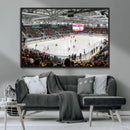 Lausanne Arena Ice Hockey Stadium Wall Art Canvas Print,