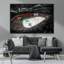Vaudoise Lausanne Ice Hockey Arena Stadium Wall Art Canvas,