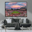 Carter-Finley Stadium Art Sunset Game Triple Canvas Wall Art