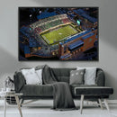 University of North Texas Mean Green Football Artwork,