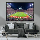 Wolfpack Football Team Print - Raleigh Carter-Finley Stadium