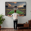 University of Michigan Wolverines Print Canvas, Football