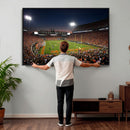 Clemson University Tigers Art Print, Football Team Print -