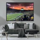 Eugene Autzen Stadium Canvas Wall Art Print – Sunset Over
