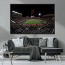 Framed Texas Tech Red Raiders Stadium Canvas, Texas Tech Red