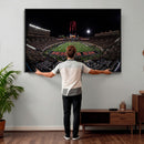Framed Texas Tech Red Raiders Stadium Canvas, Texas Tech Red