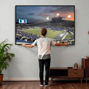 Memphis Tigers Football Team Print - Memphis Simmons Bank