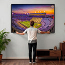 The Louisiana State University Tigers Football Team Print -