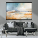 Abstract Landscape Wall Art Canvas Print - Warm Tones of