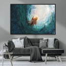 Powerful Jesus Canvas Print - Hand of Salvation,
