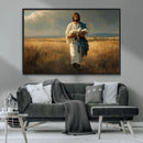 Jesus Shepherd Wall Art | Ready to Hang Triptych Canvas of