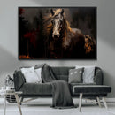 Abstract Black Horse Canvas Print for Farmhouse Wall Art | by MyGreatCanvas | Canvas Wall Art Prints | Photo Prints & Wall Decor