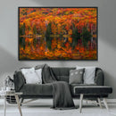 Fall Foliage Wall Art - Autumn Reflection Canvas Print, by MyGreatCanvas | Canvas Wall Art Prints | Photo Prints & Wall Decor