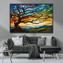 Mosaic Tree Wall Art | Ready to Hang Stained Glass Style