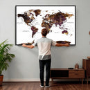 World Map Canvas Print – Detailed Map of the World Wall Art by MyGreatCanvas | Canvas Wall Art Prints | Photo Prints & Wall Decor