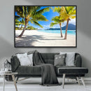 Blue Beach and Sea Wall Art Canvas Print by MyGreatCanvas | Canvas Wall Art Prints | Photo Prints & Wall Decor